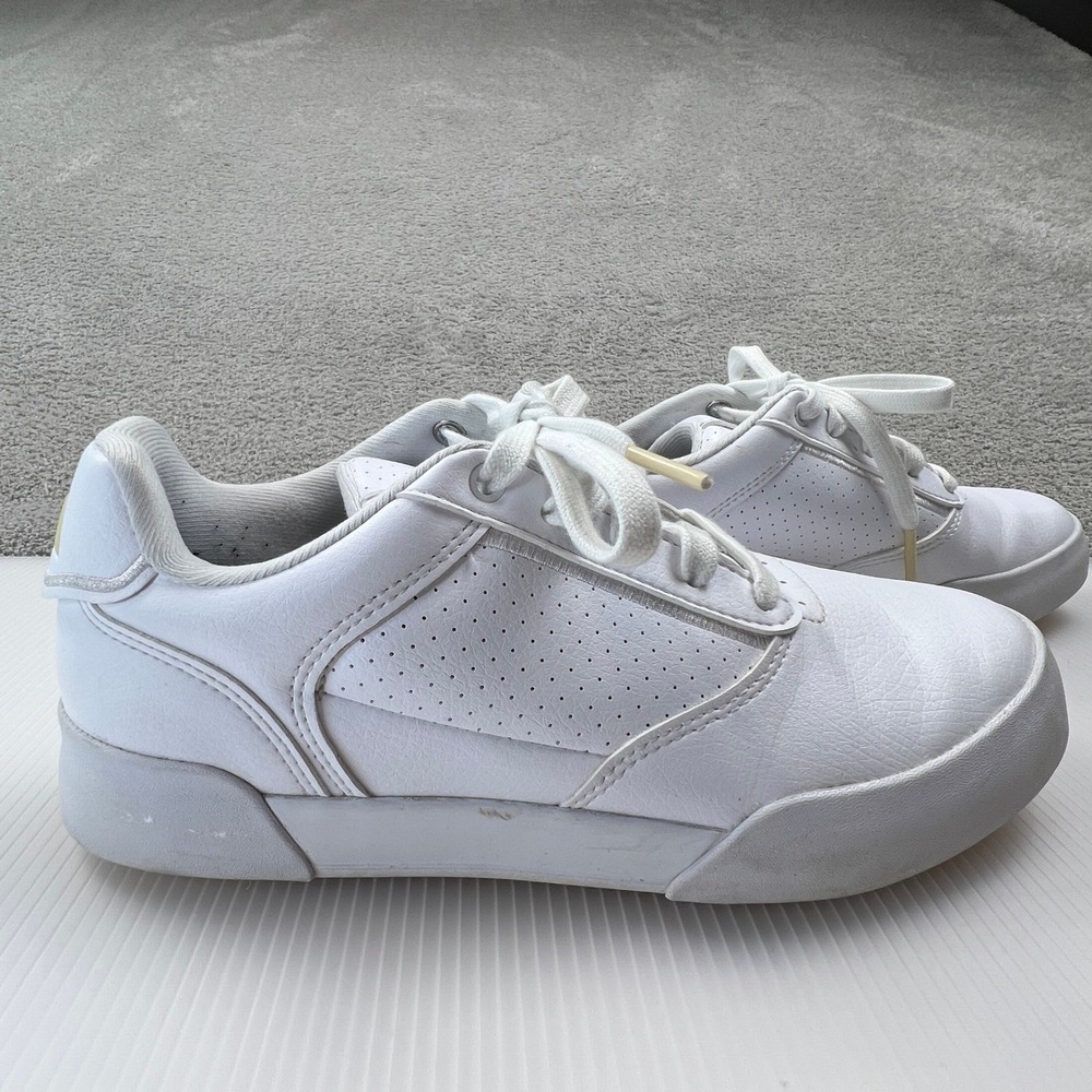 Adidas Entrap Sneakers Women 6.5 White Gold Low Top Athletic Casual Shoes Baller
